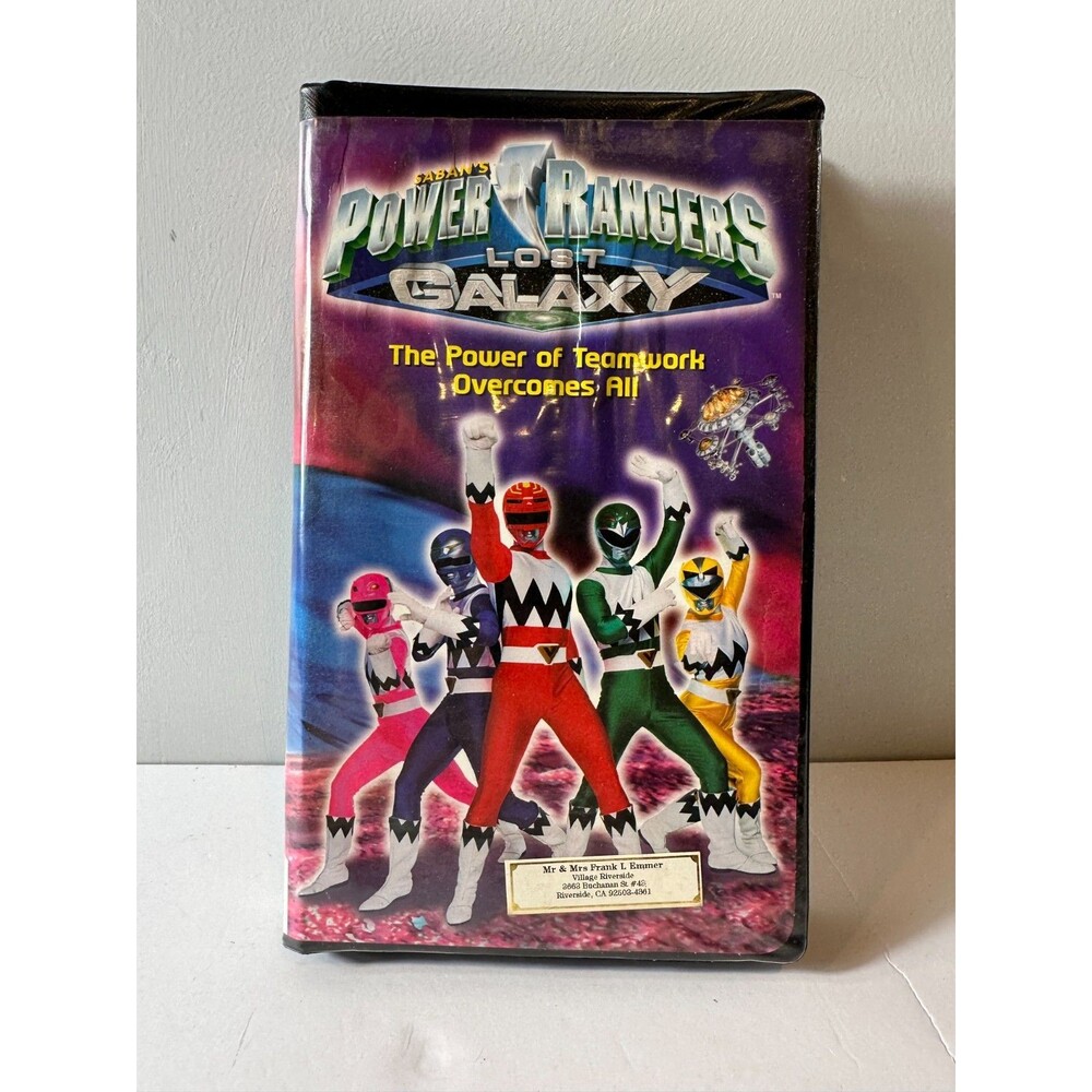 Power Rangers Lost Galaxy The Power of Teamwork Overcomes All VHS 1999